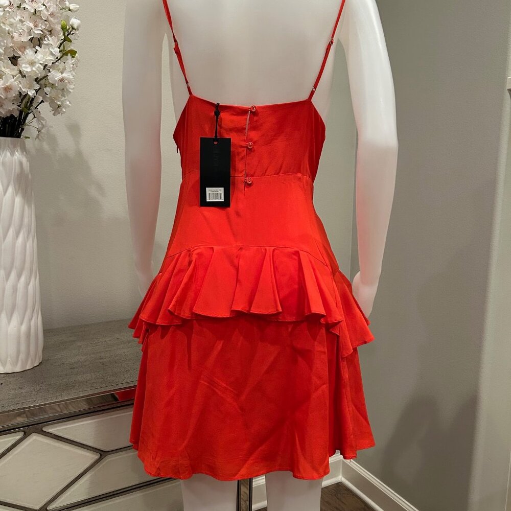 Kendall + Kylie Ruffle Silk Slip Dress - Picture 4 of 6